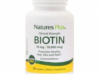 Nature's Plus Biotin 10mg Συμπλήρωμα Διατροφής για την Υγεία των Μαλλιών, Νυχιών και του Δέρματος 90tabs