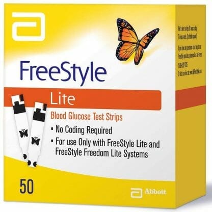 Abbott FreeStyle Lite Ταινίες Μέτρησης Σακχάρου / Γλυκόζης Αίματος 50 Strips