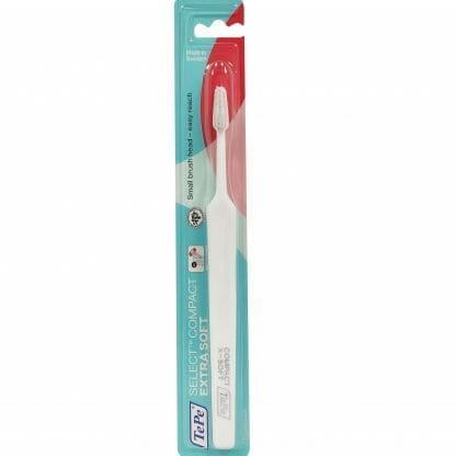 TePe Select Compact Soft Οδοντόβουρτσα Μαλακή για Αποτελεσματικό Καθαρισμό 1 Τεμάχιο - άσπρο