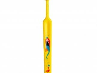 TePe Kids Soft Zoo Παιδική Οδοντόβουρτσα Μαλακή, με Διάφορες Παραστάσεις από 3 Ετών 1 Τεμάχιο - κίτρινο