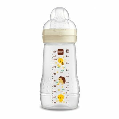 Mam Easy Active™ Baby Bottle 2+ Μηνών Κωδ 360S Μπιμπερό Πολυπροπυλενίου με Θηλή Σιλικόνης 270ml - Άσπρο 2