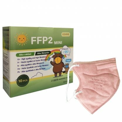 V.Shine FFP2 Mini Non Medical Masks Παιδικές Μάσκες Προστασίας Προσώπου μιας Χρήσης σε Ροζ Χρώμα 10 Τεμάχια