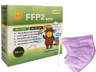 V.Shine FFP2 Mini Non Medical Masks Παιδικές Μάσκες Προστασίας Προσώπου μιας Χρήσης σε Μωβ Χρώμα 10 Τεμάχια
