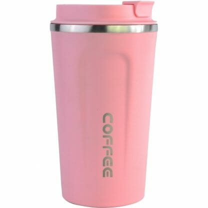 Insulated Vacuum Coffee Cup Ποτήρι Θερμός Από Ανοξείδωτο Ατσάλι 500ml - ροζ