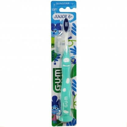 Gum Junior Soft Παιδική Οδοντόβουρτσα με Βεντούζα Στερέωσης 6+ ετών (902) - Σιελ