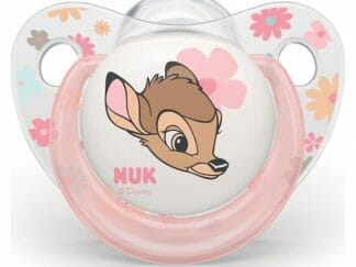 Nuk Disney Baby Silicone 6-18m Ορθοδοντική Πιπίλα Σιλικόνης 1 Τεμάχιο - Ροζ - Διάφανο