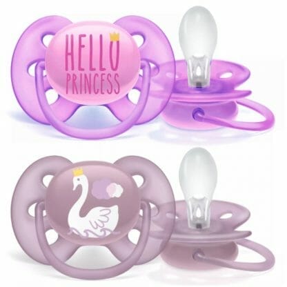 Avent Ultra Soft SCF223/02 6-18m Απαλή Πιπίλα Σιλικόνης για την Ευαίσθητη Επιδερμίδα του Μωρού σας 2 Τεμάχια