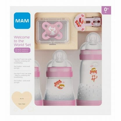 Mam Welcome to the World Σετ Δώρου 5 Τεμαχίων για Νεογέννητα Κωδ 660 από 0+ Μηνών - Ροζ 2