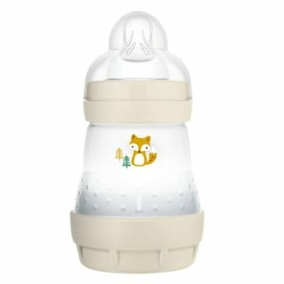Mam Easy Start™ Anti-Colic 0+ Μηνών, Κωδ 350S Μπιμπερό Πολυπροπυλενίου με Θηλή Σιλικόνης & Σύστημα Κατά των Κολικών 160ml - άσπρο