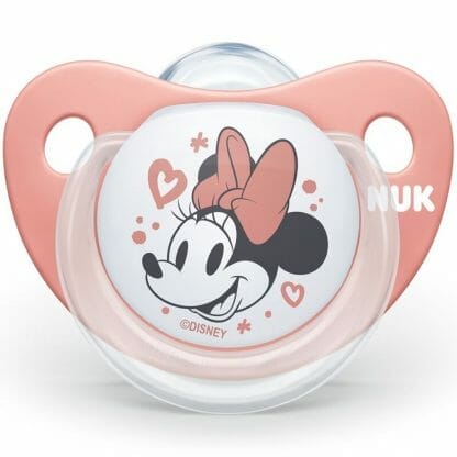 Nuk Trendline Disney Mickey Silicone Ορθοδοντική Πιπίλα Σιλικόνης 6-18 Μηνών 1 Τεμάχιο - Πορτοκαλί