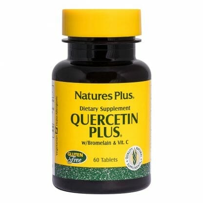 Nature's Plus Quercetin Plus W / Vit C Bromelain Συμπλήρωμα Κουερσετίνης 60 tabs
