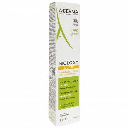 A-Derma Biology Nutri Dermatological Care Nourishing Δερματολογική Φροντίδα Θρέψης 40ml