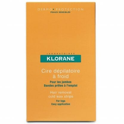 Klorane Bandes de Cire Froide a l'amande Jambes Αποτριχωτικές Ταινίες για τα Πόδια Κρύου Κεριού 6 Τεμάχια
