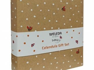 Weleda Calendula Baby Gift Set Nappy Change Cream 75ml + Shampoo & Body Wash 200ml + 10ml Travel Size & 20ml Travel Size & Οικολογικό Μασητικό Πασχαλιά