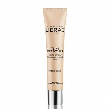 Lierac Teint Perfect Skin Perfecting Illuminating Fluid Spf20 Dermo-Make Up Διορθωτικό Υγρό Make Up για Φυσικό Αποτέλεσμα 30ml - 04 Bronze Beige