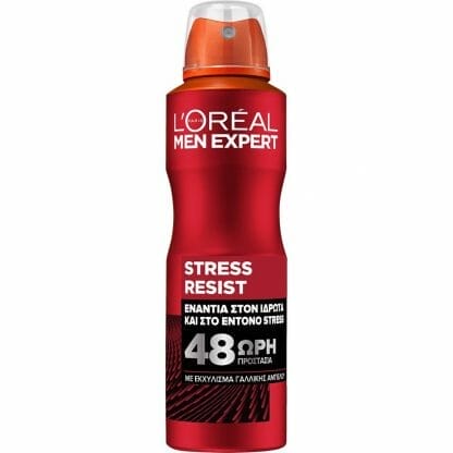 L'oreal Paris Men Expert Stress Resist 48H Anti-Perspirant Spray Ανδρικό Αποσμητικό Spray με 48ωρη Προστασία Κατά του Ιδρώτα & της Κακοσμίας Από Έντονο Άγχος 150ml