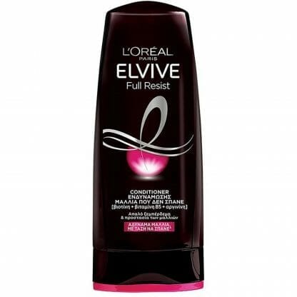 L'oreal Paris Elvive Full Resist Conditioner Μαλακτική Κρέμα Μαλλιών Ενδυνάμωσης για Μαλλιά Αδύναμα με Τάση να Σπάνε 300ml
