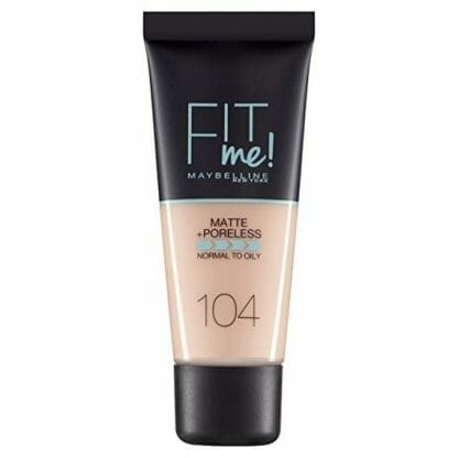 Maybelline Fit Me Matte + Poreless Foundation Ταυτίζεται Τέλεια με την Επιδερμίδα 30ml - Soft Ivory