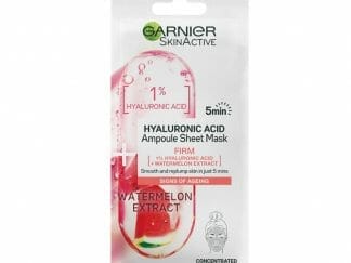 Garnier SkinActive Hyaluronic Acid Ampoule Sheet Mask Υφασμάτινη Μάσκα Προσώπου με Υαλουρονικό Οξύ & Καρπούζι 1 Τεμάχιο