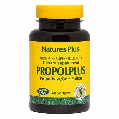 Nature's Plus Propolplus με Καθαρή Πρόπολη & Γύρη Μελισσών 60 soft caps