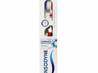 Sensodyne Toothbrush Complete Protection Soft Οδοντόβουρτσα για Άτομα με Ευαίσθητα Δόντια για Καλύτερο Καθαρισμό 1 Τεμάχιο - κόκκινο
