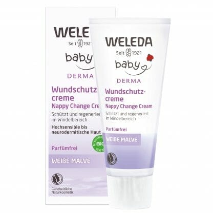 Weleda Baby Derma White Mallow Nappy Change Cream Κρέμα Αλλαγής Πάνας με Μολόχα, Δίχως Άρωμα με Ήπια, Φυσικά Συστατικά 50ml