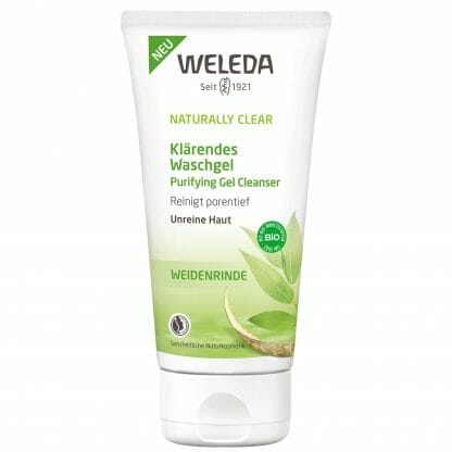Weleda Naturally Clear Purifying Gel Cleanser για Βαθύ Καθαρισμό Προσώπου με Εκχύλισμα Ιτιάς Ιδανικό για Επιδερμίδες με Ατέλειες & Μαύρα Στίγματα 100ml