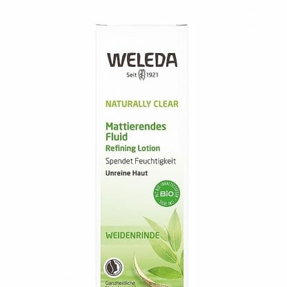 Weleda Naturally Clear Refining Lotion Λεπτόρρευστη Κρέμα Προσώπου για Ματ Αποτέλεσμα σε Δέρμα με Ατέλειες με Εκχύλισμα Φλοιού Ιτιάς 30ml