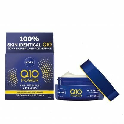 Nivea Q10 Plus Anti-Wrinkle Night Cream For All Types Skin Αντιρυτιδική & Ενυδατική Κρέμα Νύκτας για Κάθε Τύπο Δέρματος 50ml