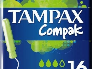 Tampax Compak Super Ταμπόν με Απλικατέρ Υψηλής Απορροφητικότητας για Μέτρια Έως Μεγάλη Ροή 16 τεμάχια
