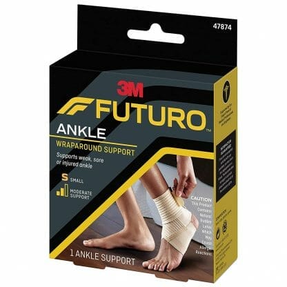 Futuro Wrap Around Ankle Support 47874 Small Επιστραγαλίδα με Ιμάντα Περίδεσης Μέτριας Στήριξης 1 Τεμάχιο