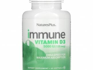 Nature's Plus Immune D3 5000iu Συμπλήρωμα Διατροφής με Βιταμίνη D3 για Ενίσχυση του Ανοσοποιητικού 60 Softgels