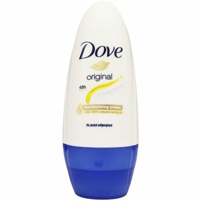 Dove Original 48h Deo Roll on with Moisturising Cream Αποσμητικό σε Μορφή Roll on 48h Προστασίας με 1/4 Ενυδατική Κρέμα 50ml