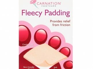 Vican Carnation Footcare Fleecy Padding Υποαλλεργικό Αυτοκόλλητο Προστατευτικό Δακτύλων για τα Πόδια 1 Τεμάχιο