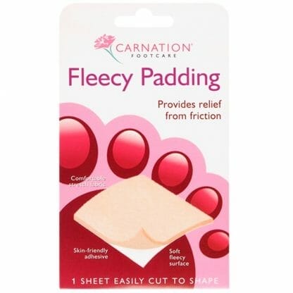 Vican Carnation Footcare Fleecy Padding Υποαλλεργικό Αυτοκόλλητο Προστατευτικό Δακτύλων για τα Πόδια 1 Τεμάχιο