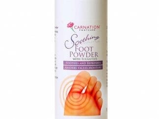 Vican Carnation Footcare Soothing Foot Powder with Tolnaftate Καταπραϋντική Πούδρα Ποδιών με Τολναφτάτη για Υγιή Επιδερμίδα, Φρεσκάδα & Άνεση 75gr