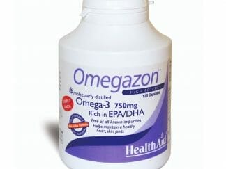 Health Aid Omegazon 750Mg -Family Pack Νορβηγικά Ιχθυέλαια Διπλής Μοριακής Απόσταξης 120Caps