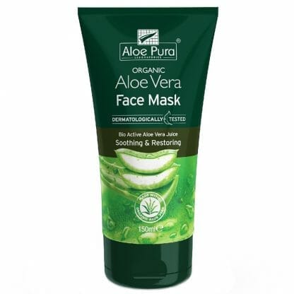 Aloe Pura Organic Aloe Vera Soothing & Restoring Face Mask Αναζωογονητική & Καταπραϋντική Μάσκα Προσώπου με Αλόη Βέρα 150ml