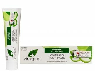 Dr Organic Aloe Vera Whitening Toothpaste Λευκαντική Οδοντόκρεμα με Βιολογική Αλόη Βέρα 100ml