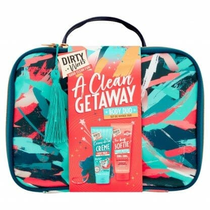 Dirty Works A Clean Getaway Πακέτο Προσφοράς Creamy Body Wash 200ml, The Big Softie Body Butter 200ml & Shower Puff