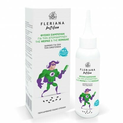 Power Health Fleriana Antilice Φυσικό Σαμπουάν για την Απομάκρυνση της Ψείρας & της Κόνιδας σε Νέα Βελτιωμένη Σύνθεση 100ml