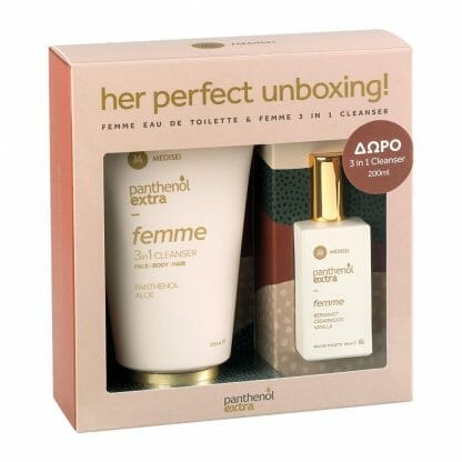 Medisei Panthenol Extra Promo Femme Eau de Toilette 50ml & Δώρο Panthenol Extra Femme 3 in 1 Cleanser 200ml