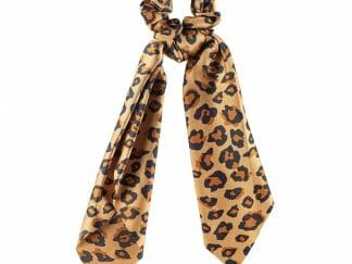 Medisei Dalee Hair Ties Καφέ Λεοπάρ Λαστιχάκι Μαντήλι 1 Τεμάχιο