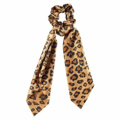 Medisei Dalee Hair Ties Καφέ Λεοπάρ Λαστιχάκι Μαντήλι 1 Τεμάχιο