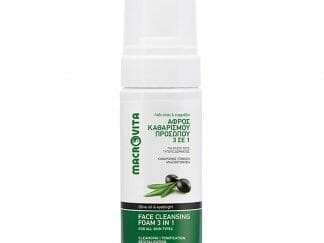 Macrovita Face Cleansing Foam 3 in 1 Αφρός Καθαρισμού Προσώπου για Όλους τους Τύπους Επιδερμίδας, με Λάδι Ελιάς & Ευφράζια 150ml