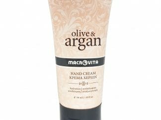 Macrovita Olive & Argan Hand Cream for Hydration & Revitalization Ενυδατική & Αναζωογονητική Κρέμα Χεριών με Έλαιο Άργκαν & Λάδι Ελιάς Travel Size 50ml