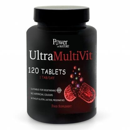 Power Health Ultra-Multi-Vit Συμπλήρωμα Διατροφής με Βιταμίνες, Μετάλλα και Ιχνοστοιχεία 120 tabs