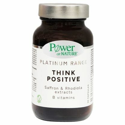 Power Health Platinum Range Think Positive Συμπλήρωμα Διατροφής που Συμβάλλει στη Φυσιολογική Ψυχολογική Λειτουργία 30 Caps
