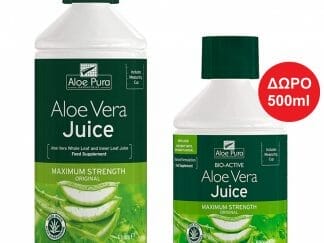 Optima Πακέτο Προσφοράς Aloe Vera Juice Maximum Strength 100% Φυσικός Χυμός Αλόης 1L & Δώρο Επιλέον Ποσότητα 500ml