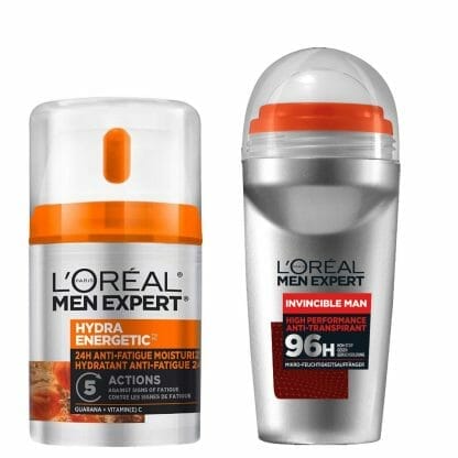 L'oreal Paris Men Expert Πακέτο Προσφοράς Hydra Energetic 24h Anti-Fatigue Moisturizer Cream 50ml & Invincible Roll-On Deo 50ml